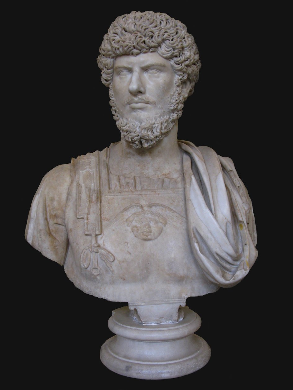 Byst av Lucius Verus, 2:a århundradet. TILL av Unbekannt