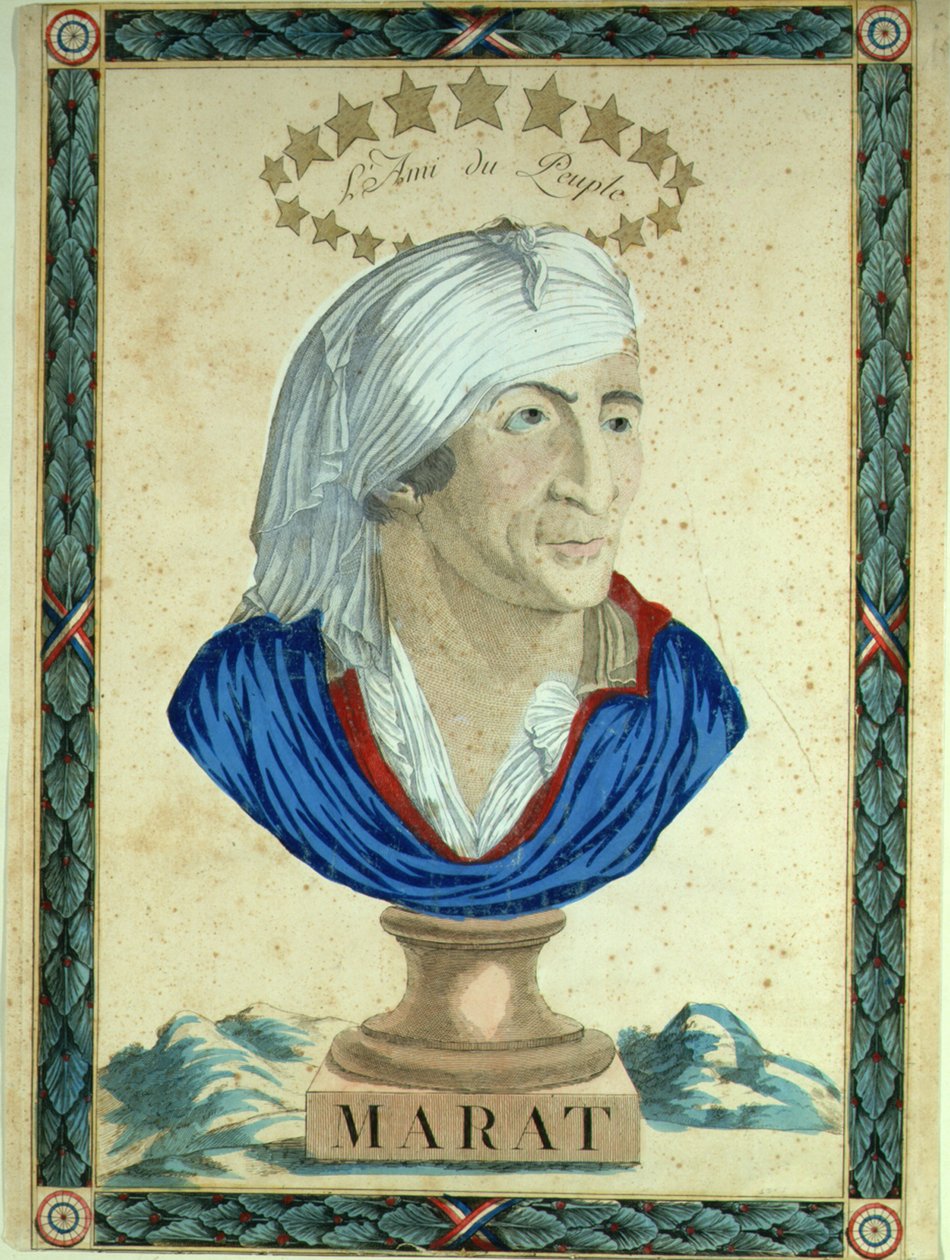Byst av Marat, 1793-1794. av Unbekannt