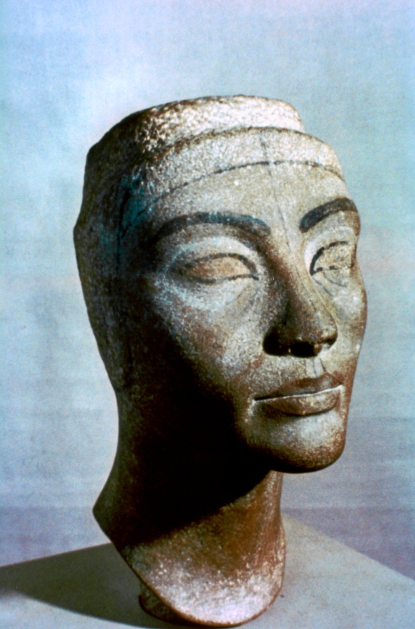 Byst av Nefertiti, Egypten, 1375 f.Kr av Unbekannt