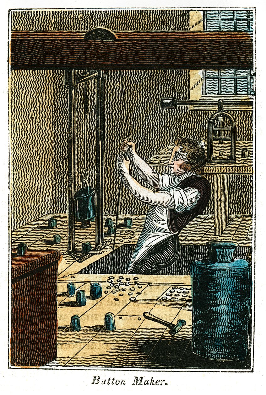 Knapptillverkare, 1823 av Unbekannt