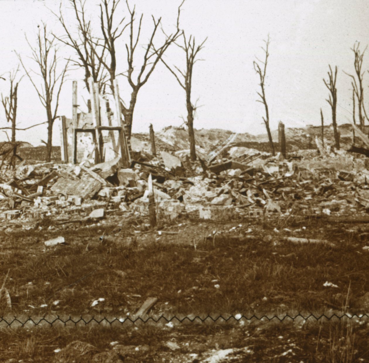 Vid Tavannes Fort, Verdun, norra Frankrike, c1914-c1918 av Unbekannt