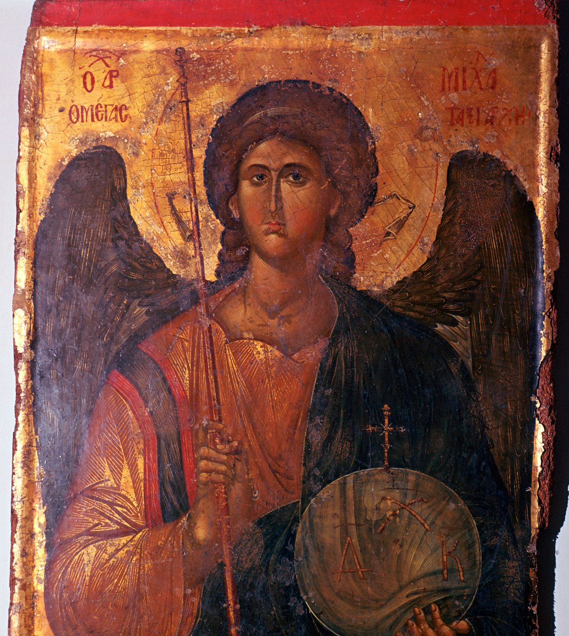 Bysantinsk ikon av ärkeängeln Mikael, 1300-talet av Unbekannt