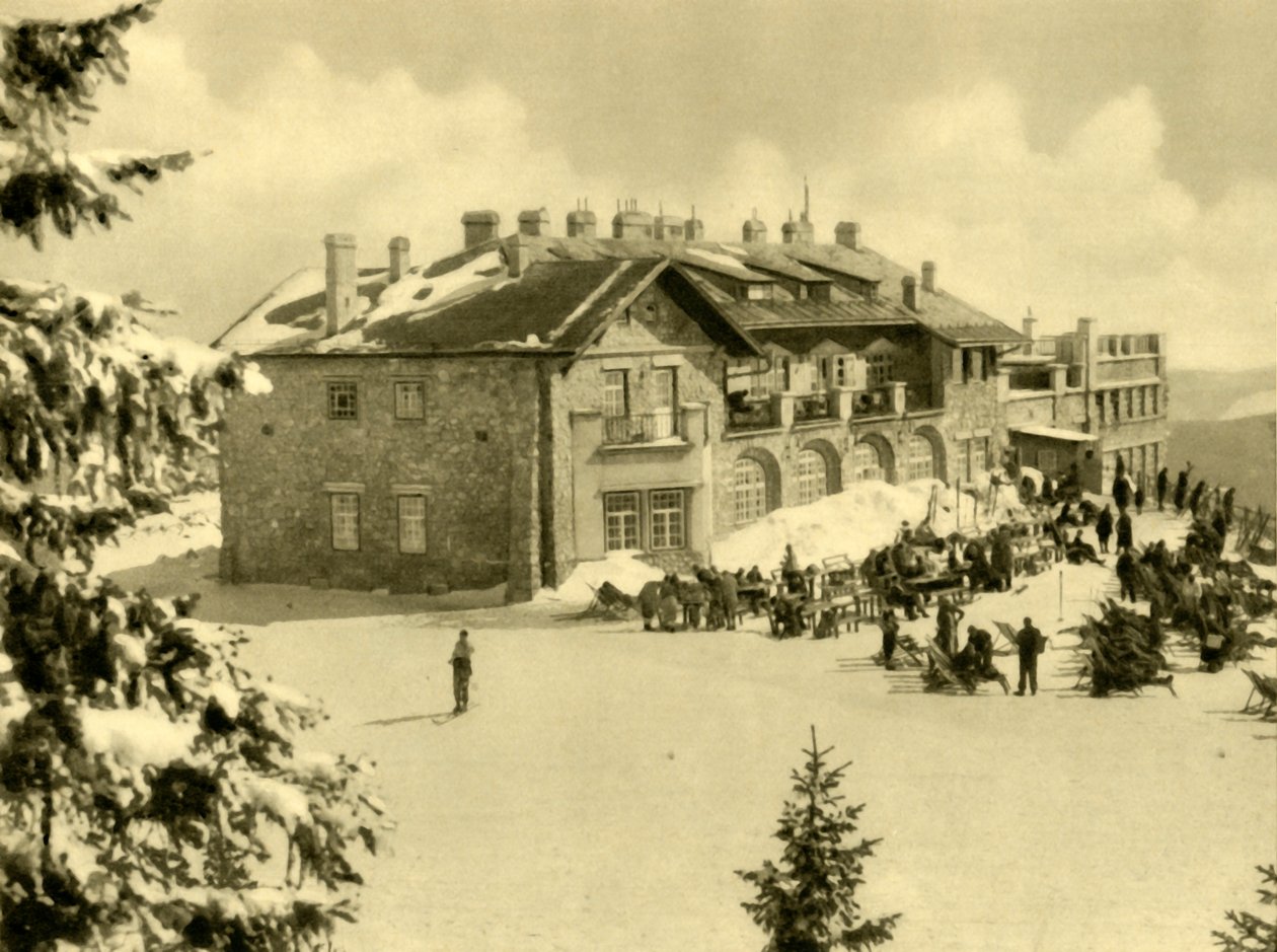 Linbanestation, Rax-bergen, Nedre Österrike, c1935. De av Unbekannt