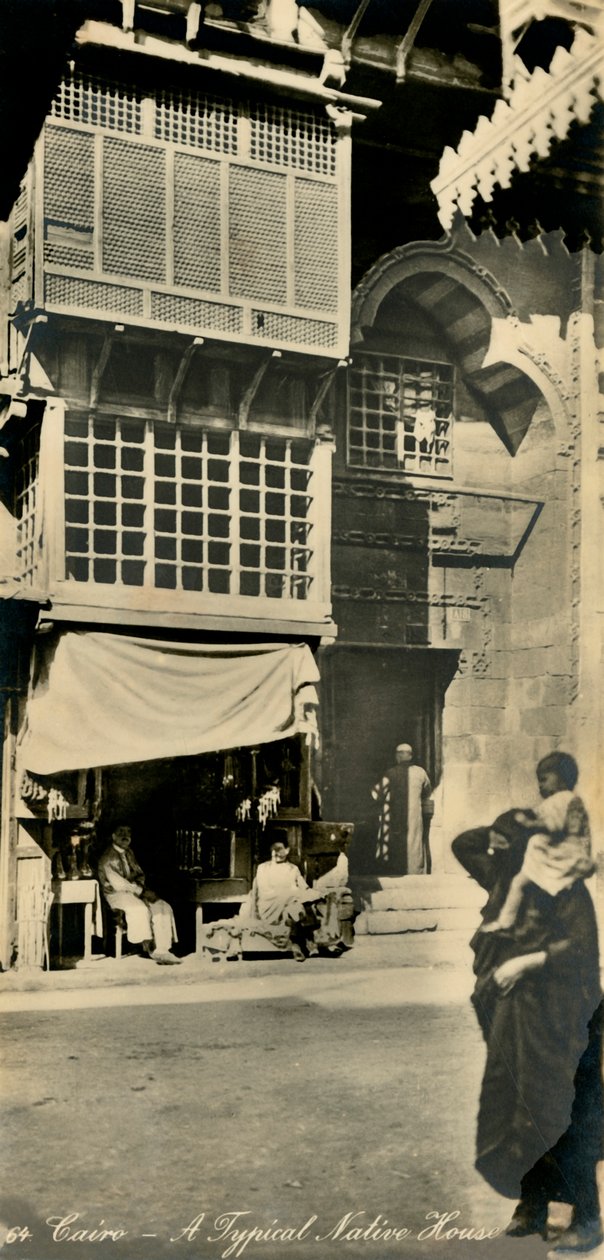 Kairo - ett typiskt infödd hus, c1918-c1939. av Unbekannt