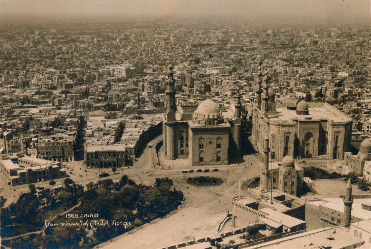 Kairo, från minareten i Citadel-moskén, 1936 av Unbekannt