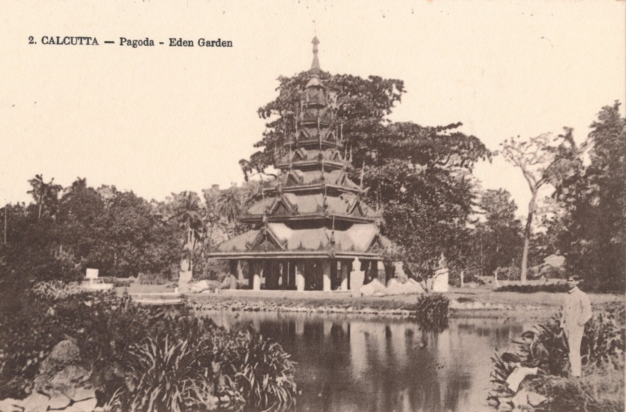 Calcutta - Pagoda - Eden Garden, c1900 av Unbekannt