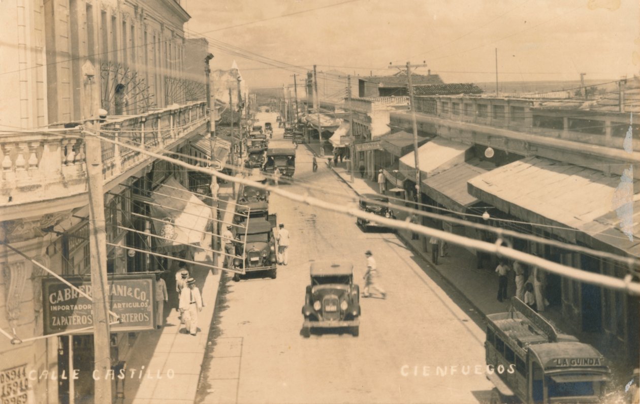 Castillo Street, Cienfuegos, Kuba, c1900 av Unbekannt
