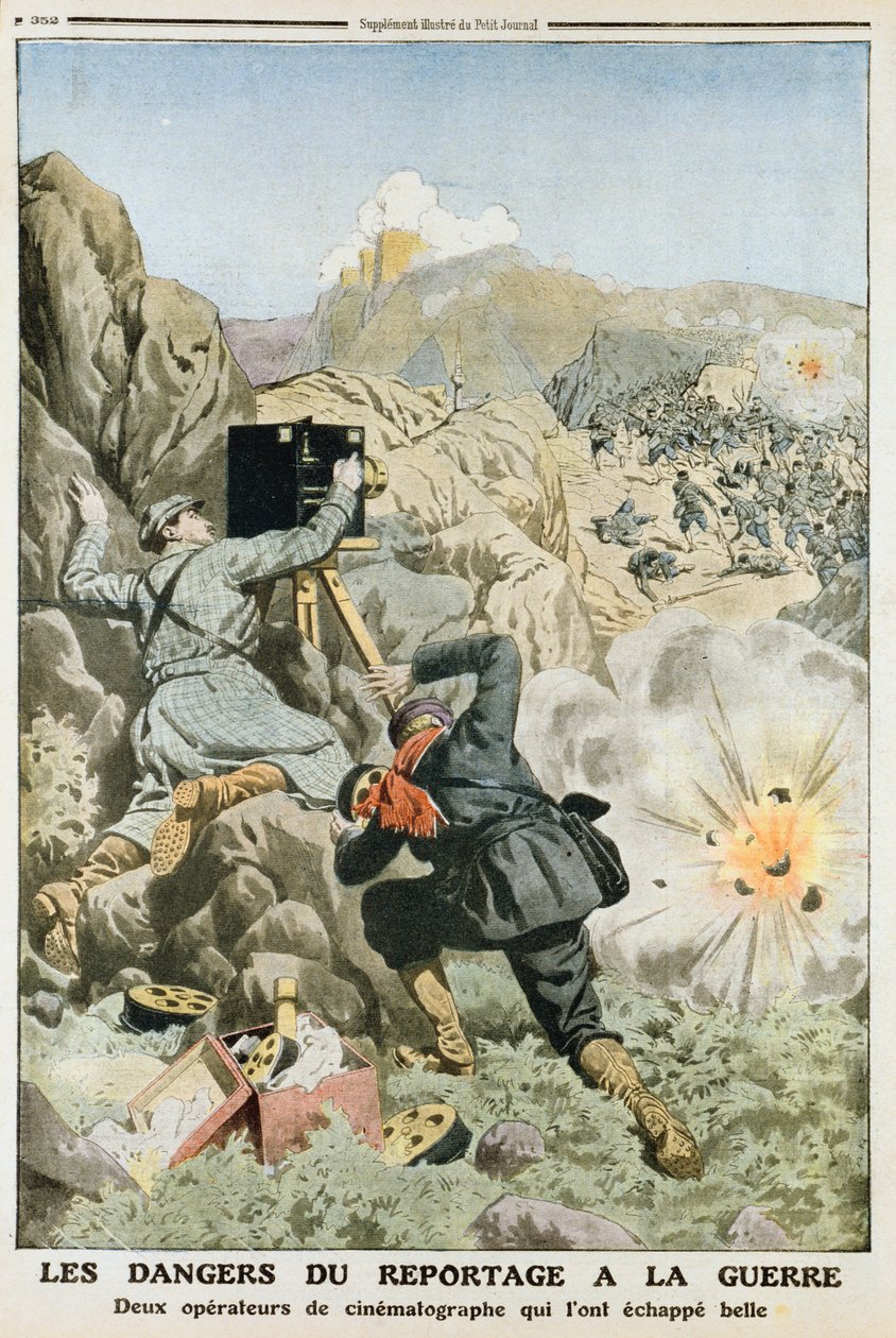 Kameramän under eld när de filmade under första Balkankriget 1912 av Unbekannt