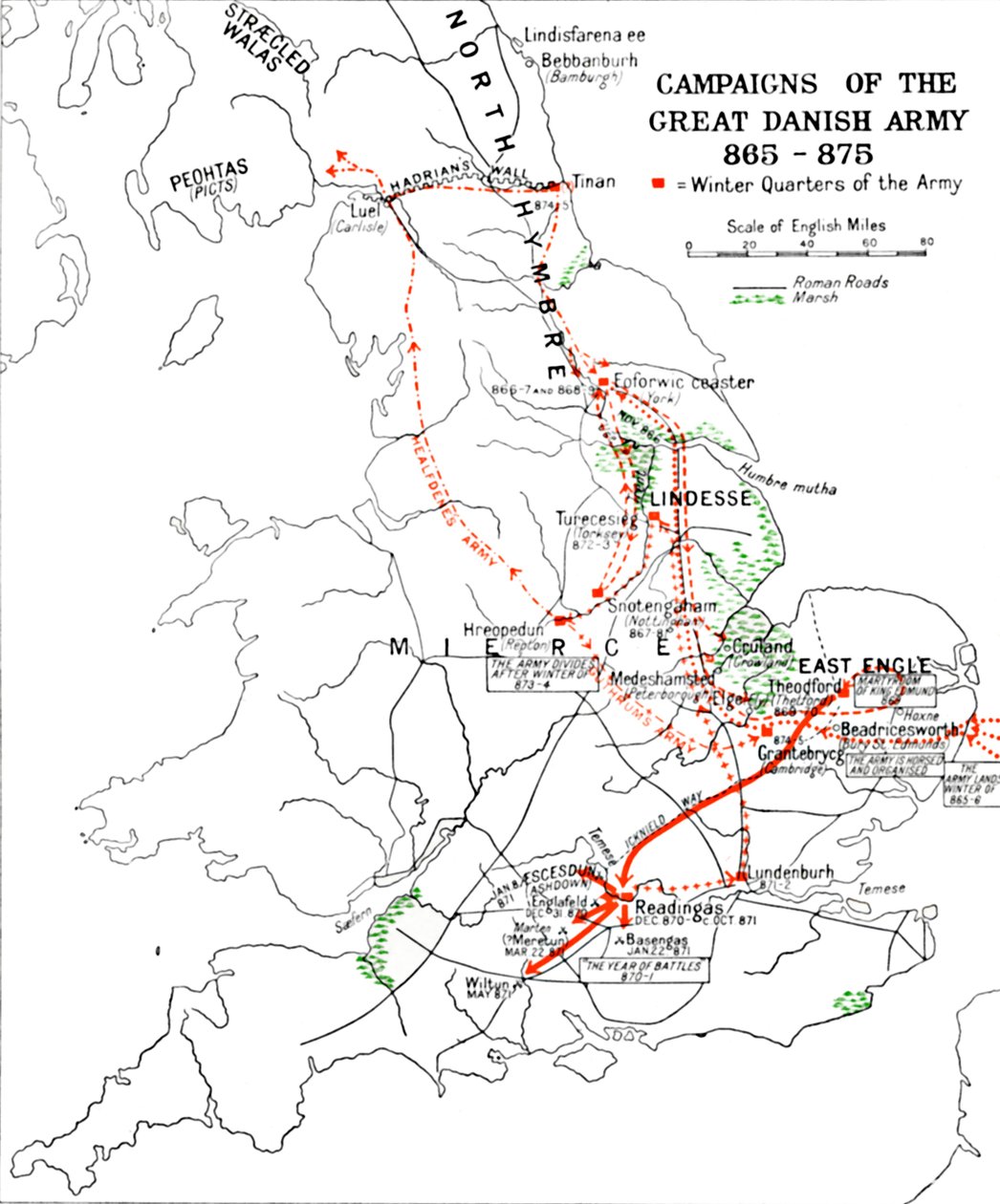 Den stora danska arméns fälttåg 865-875., 1935 av Unbekannt