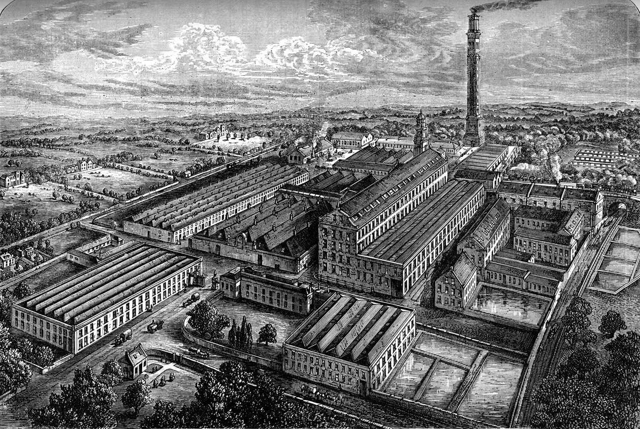 Husvagnslinneverk, Dundee, c1880 av Unbekannt