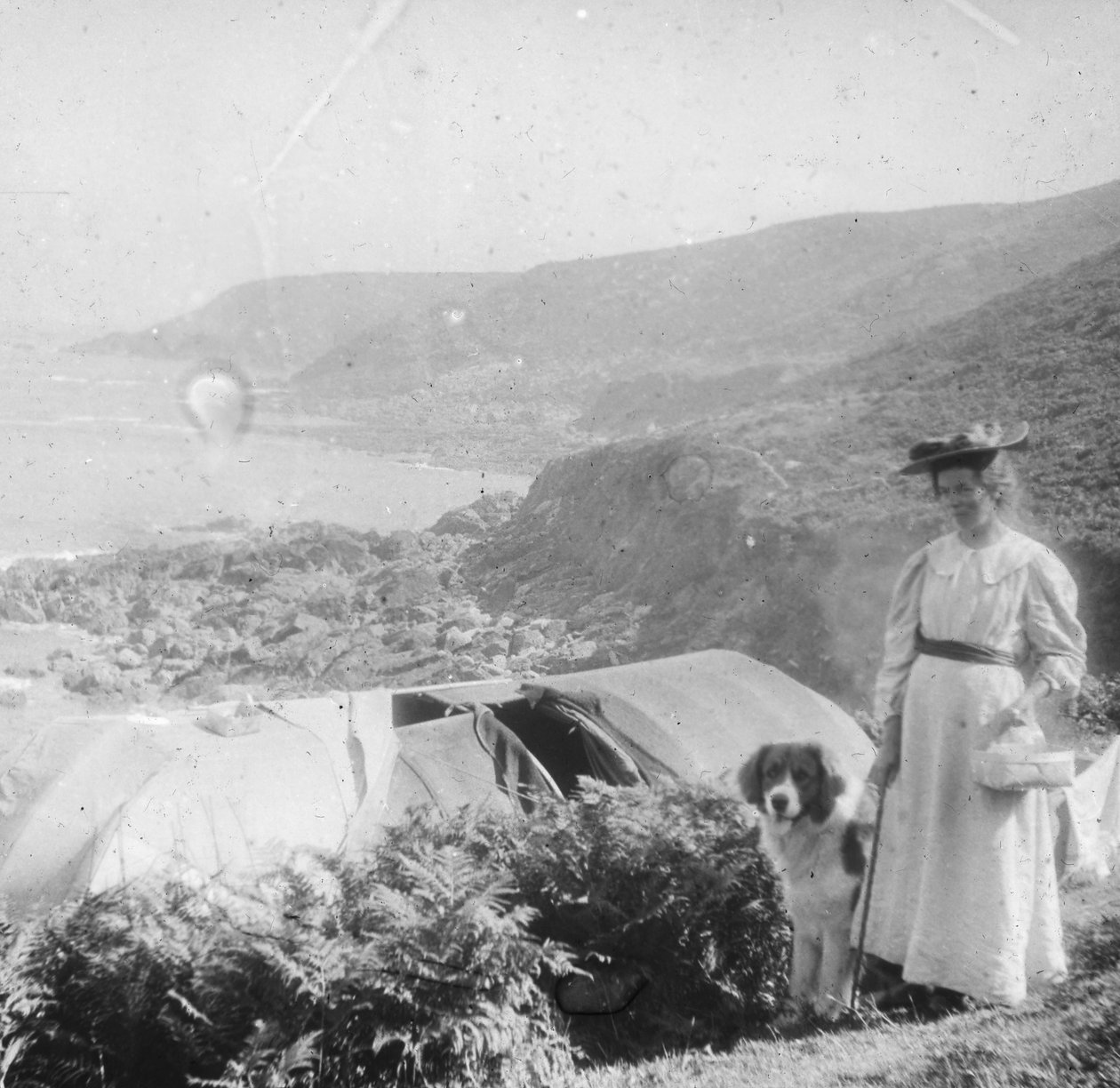 Camping, sent 1800-tal eller tidigt 1900-tal av Unbekannt
