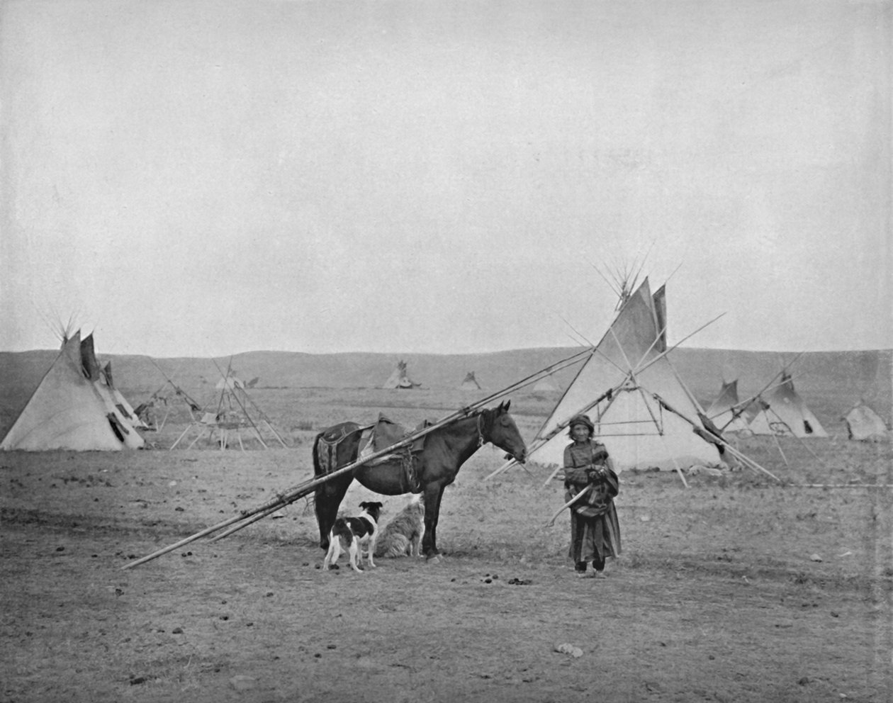 Kanadensiska infödda, 1800-talet av Unbekannt