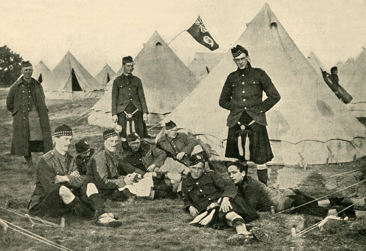 Kanadensiska soldater, första världskriget, 1914, c1920. av Unbekannt