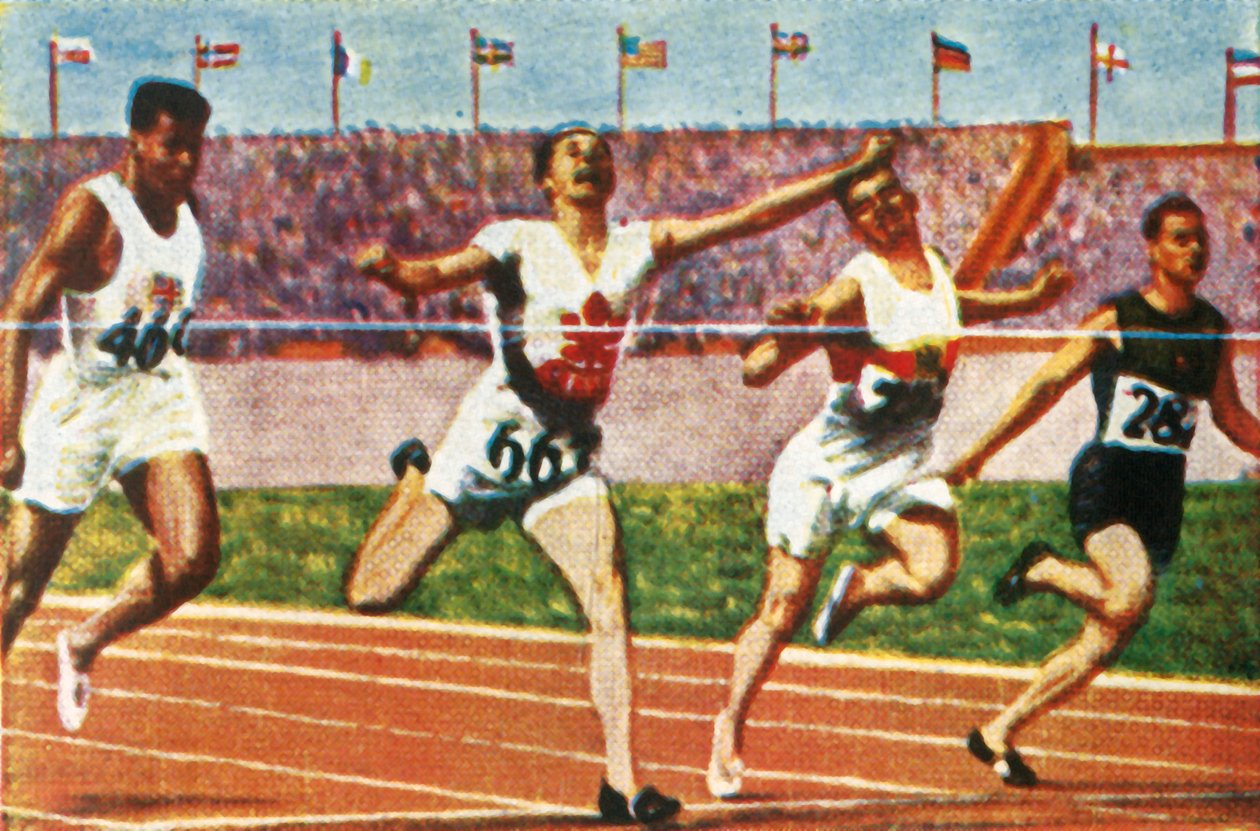 Kanadensiske sprinter Percy Williams, 1928. av Unbekannt