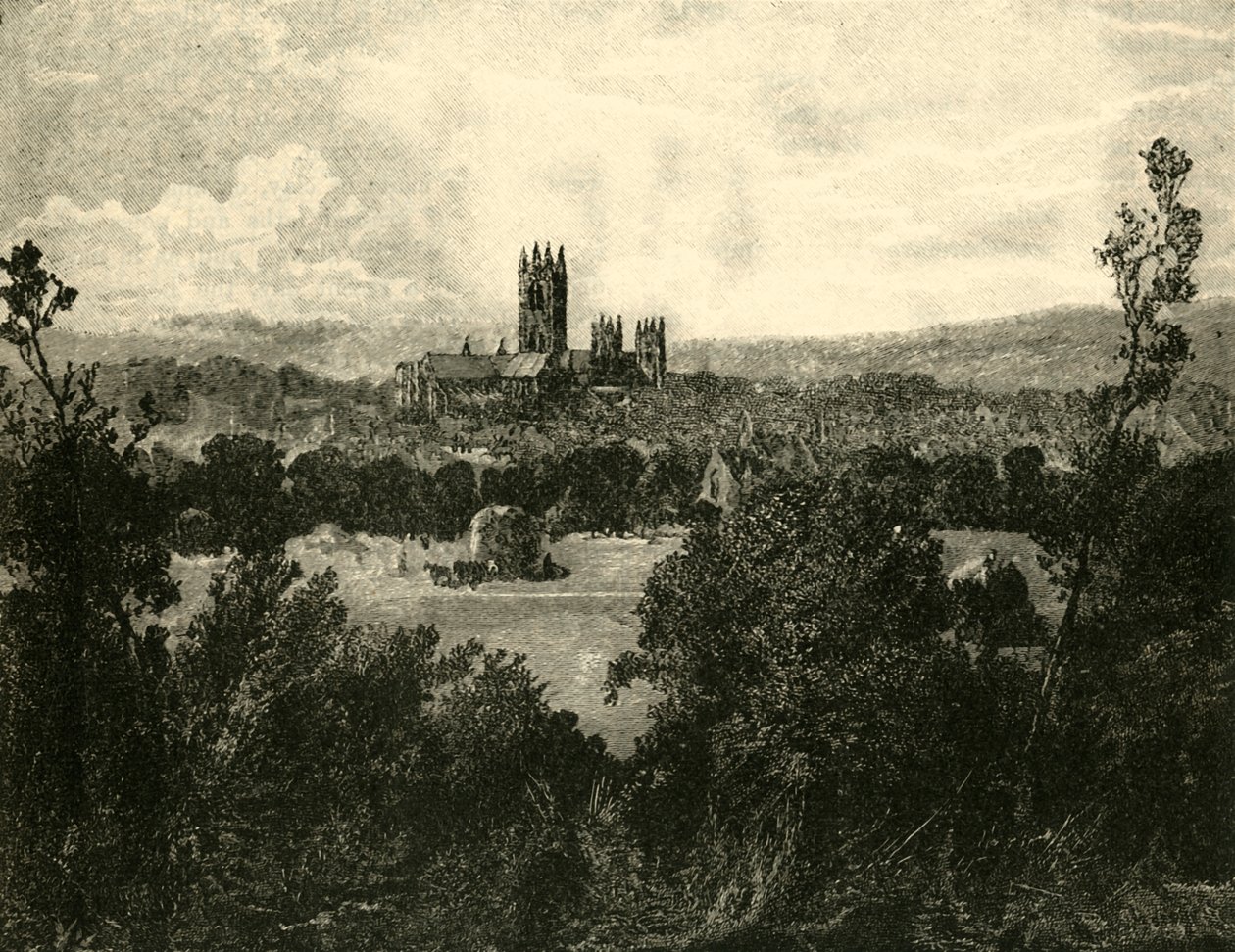 Canterbury Cathedral, från nordost, 1890. av Unbekannt