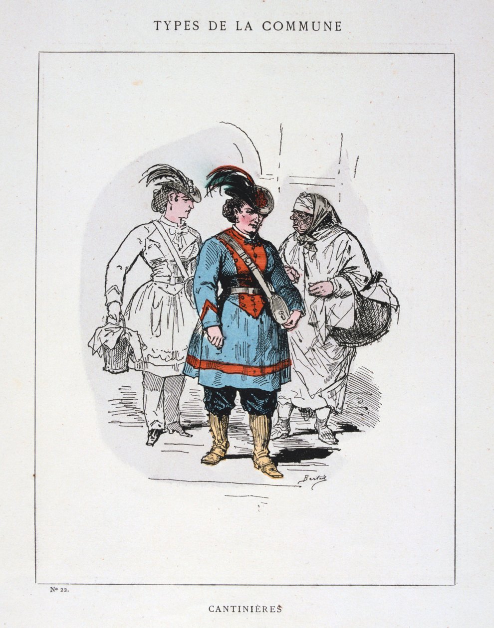 Cantinieres, Paris kommun, 1871. av Unbekannt
