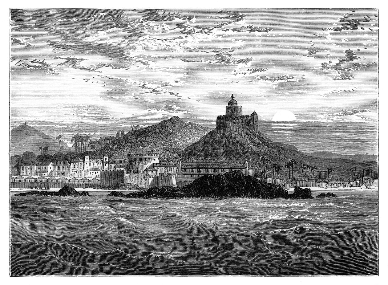 Cape Coast Castle, Gold Coast, Västafrika, c1890 av Unbekannt