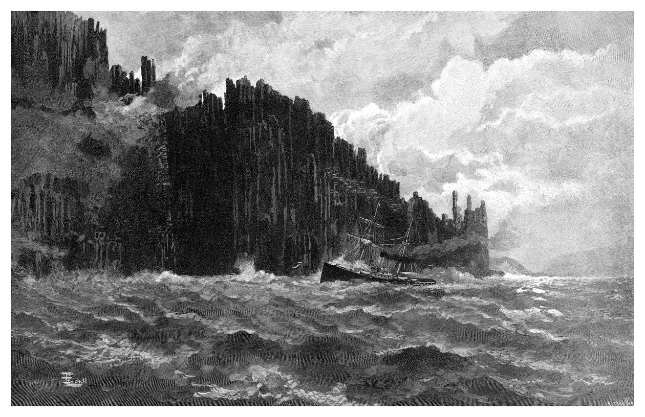 Cape Raoul, Tasmanien, Australien, 1886 av Unbekannt