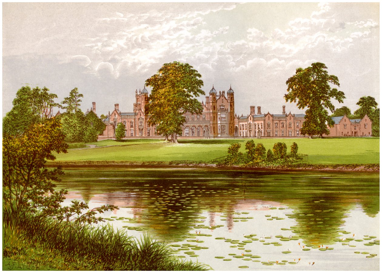 Capesthorne, Cheshire, hem för familjen Davenport, c1880 av Unbekannt
