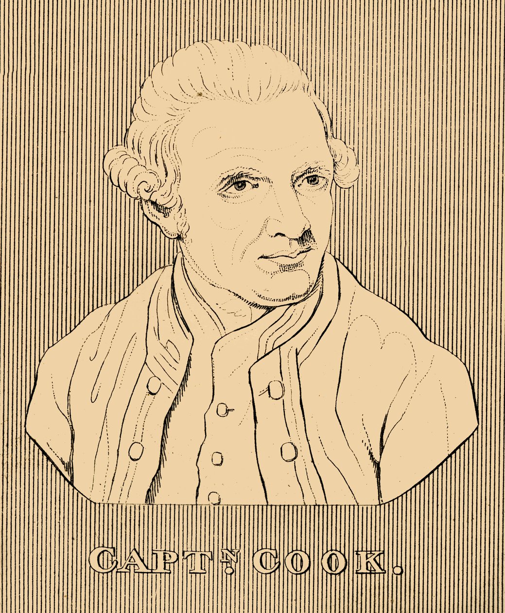Kapten Cook, 1728-1779, 1830. av Unbekannt