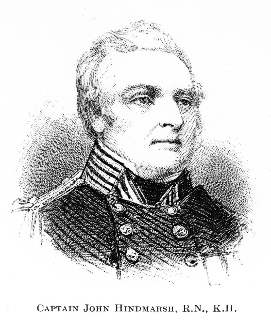Kapten John Hindmarsh, RN, KH, 1886 av Unbekannt