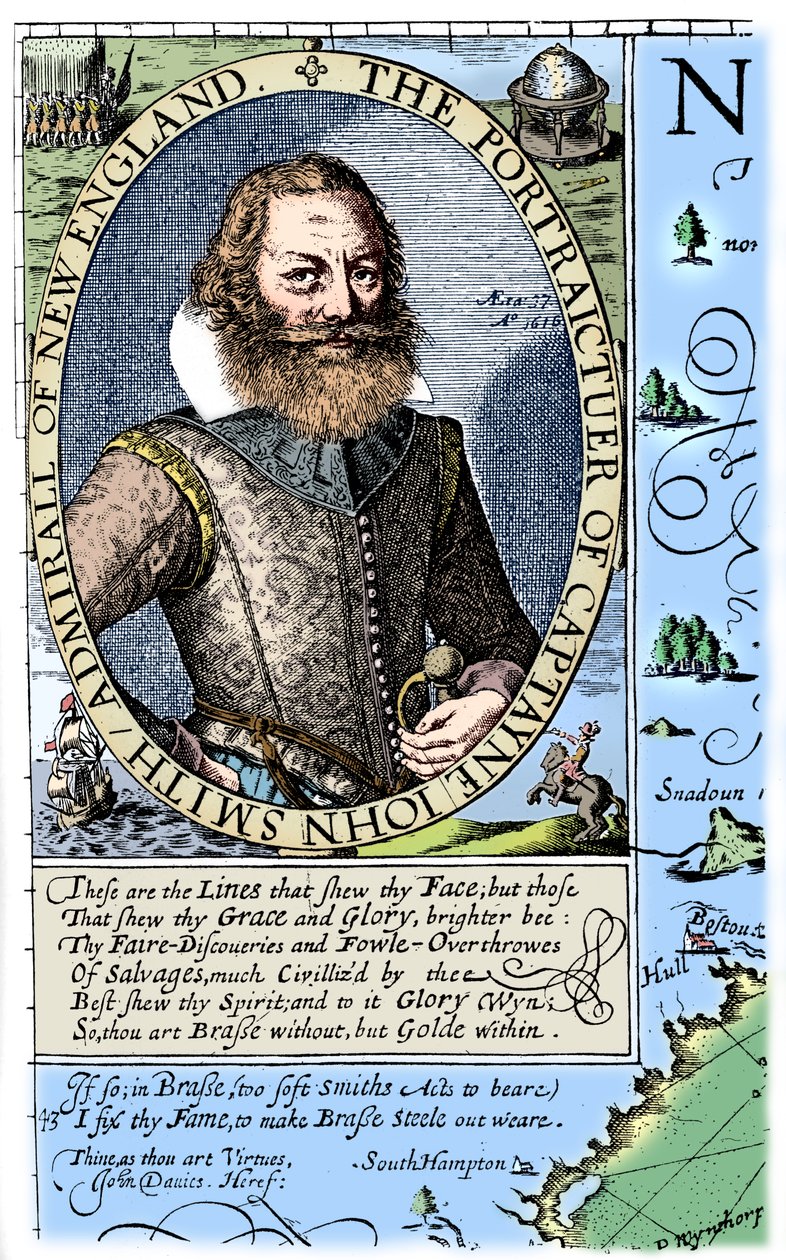 Kapten John Smith, kolonist i Virginia, 1624, 1893. av Unbekannt