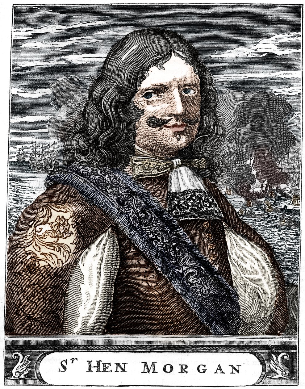 Kapten Morgan, sjöfarare från 1600-talet, c1880. av Unbekannt