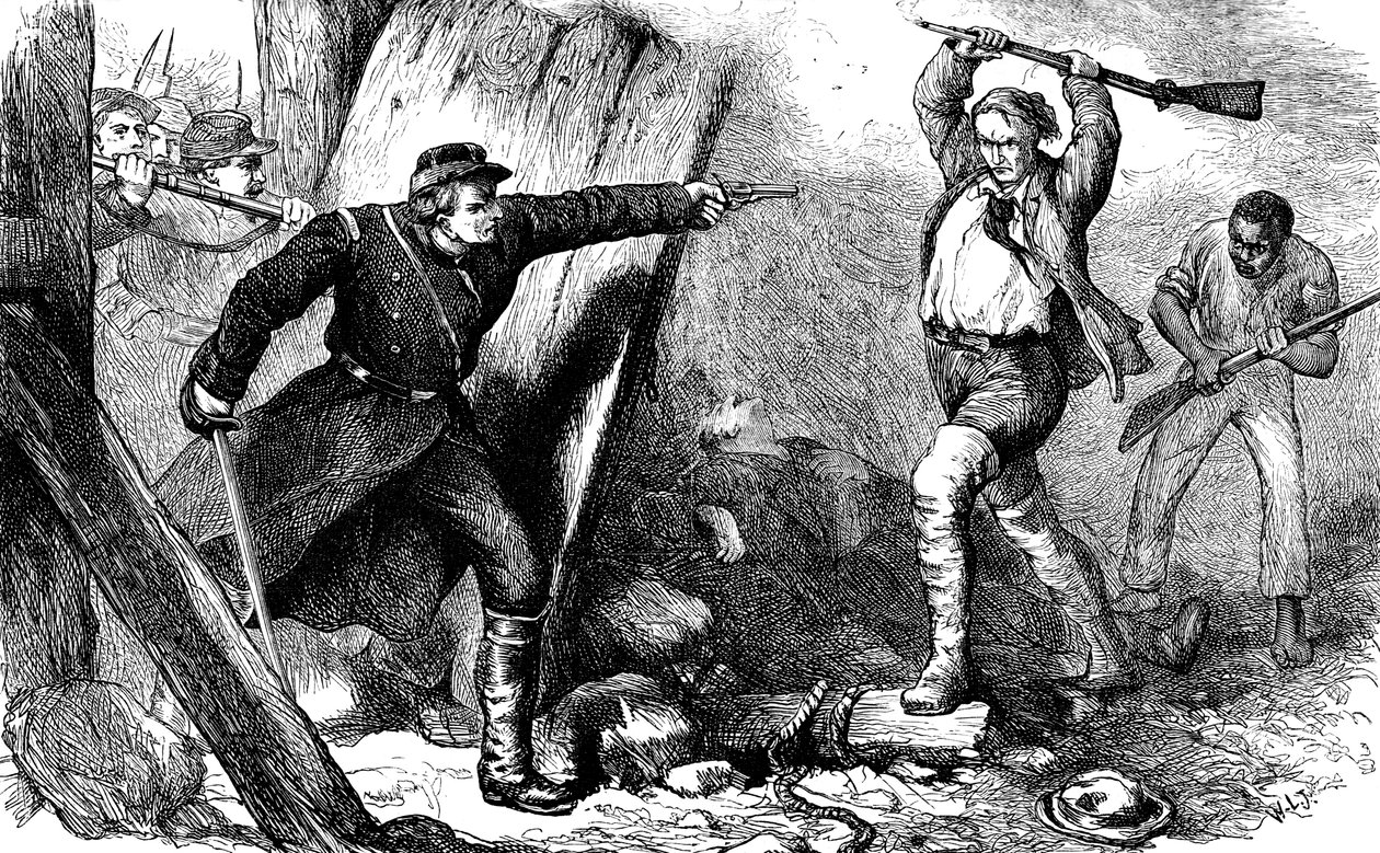 Fångst av John Brown i maskinhuset, c1880 av Unbekannt