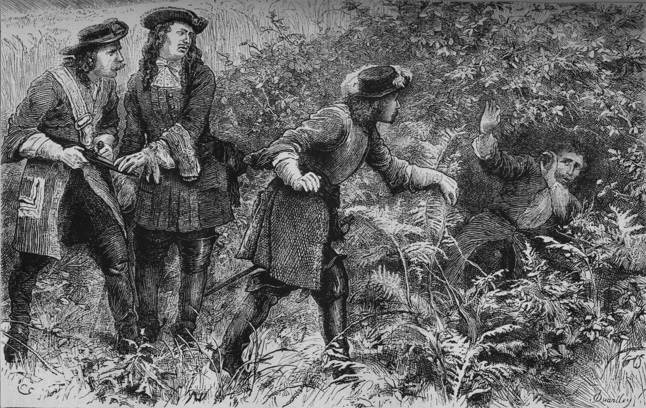 Erövring av Monmouth, 6 juli 1685, c1880 av Unbekannt