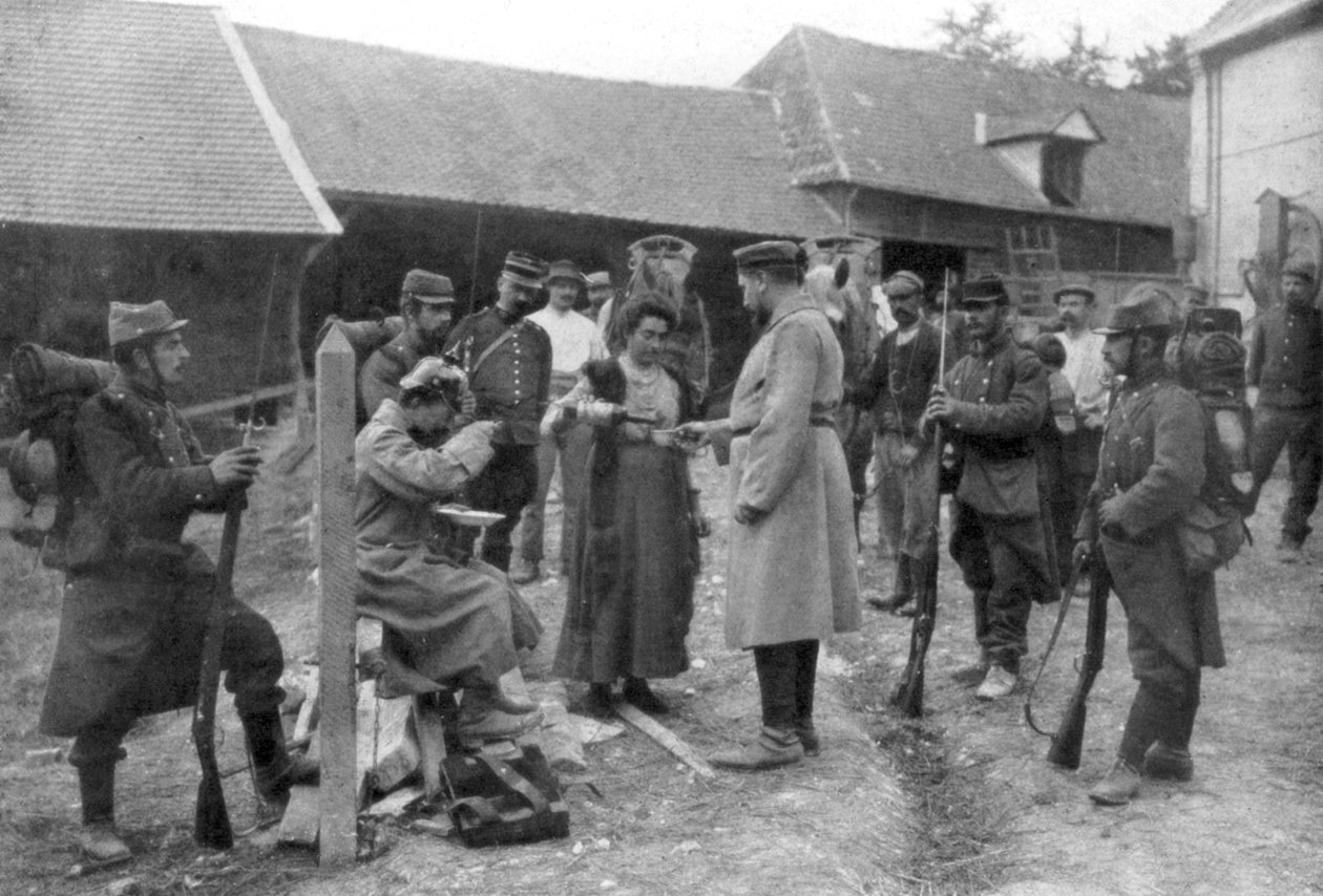 Tillfångatagna tyska fångar, Frankrike, augusti 1914 av Unbekannt