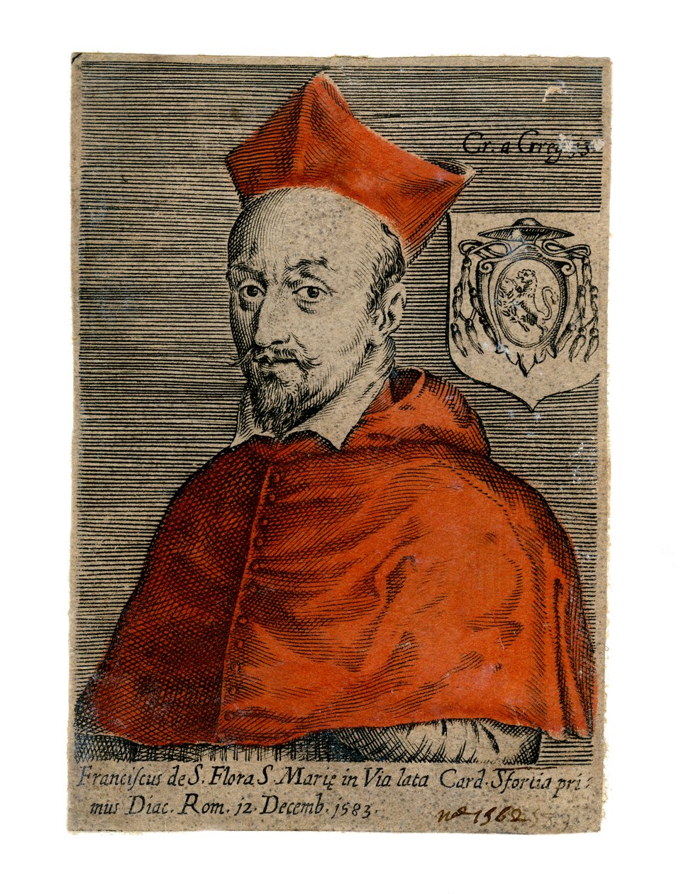 Kardinal Francesco Sforza, italiensk präst, 1500-talet av Unbekannt