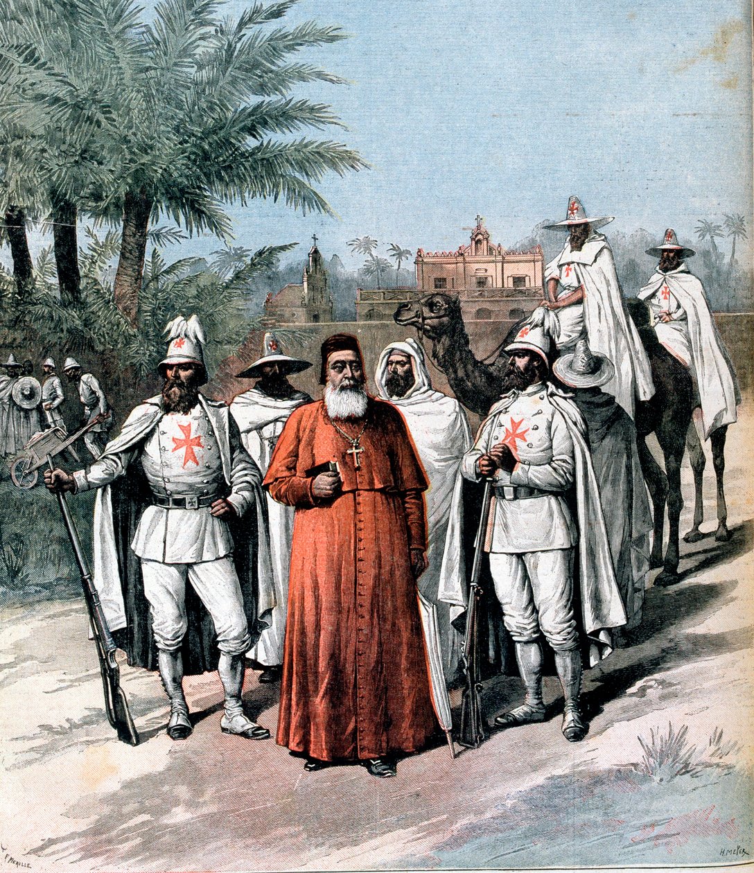 Kardinal Lavigerie, grundare av Anti-Slavery Society, 1891 av Unbekannt