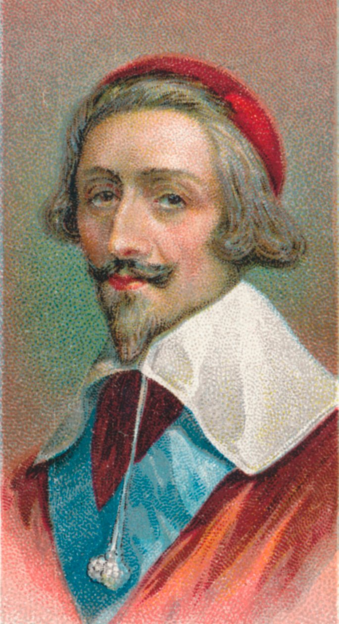 Kardinal Richelieu 1585-1642, fransk prelat och statsman, 1924 av Unbekannt