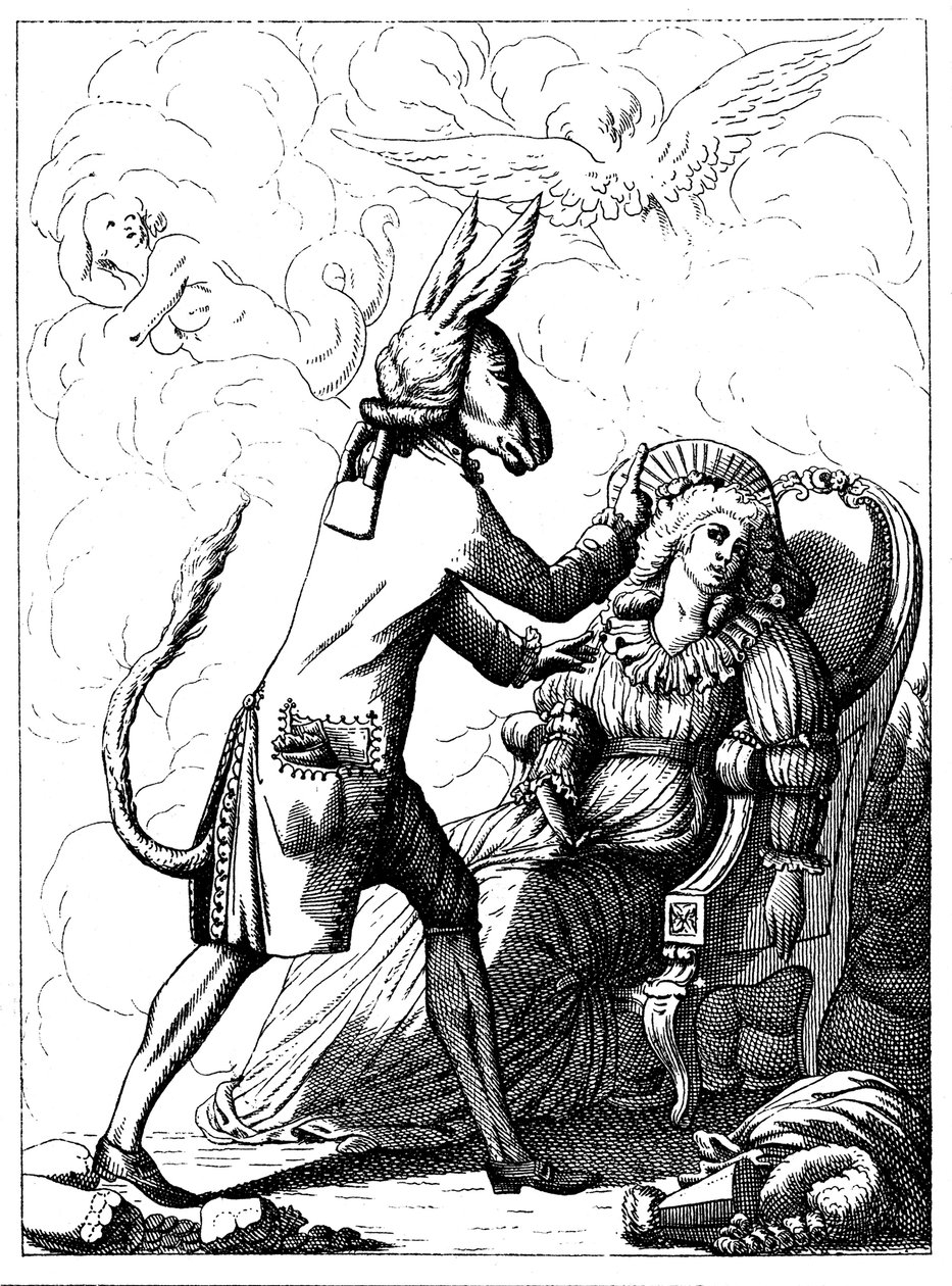 Karikatyr av Franz Anton Mesmer, c1785 av Unbekannt