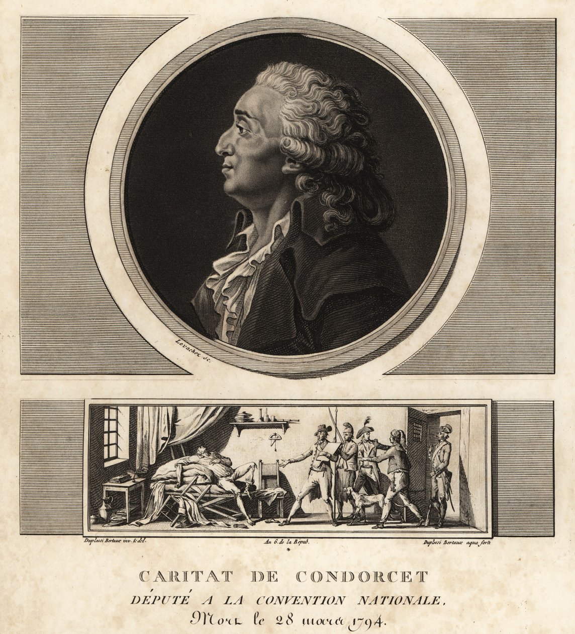 Caritat de Condorcet (1743-1794), fransk filosof och matematiker av Unbekannt