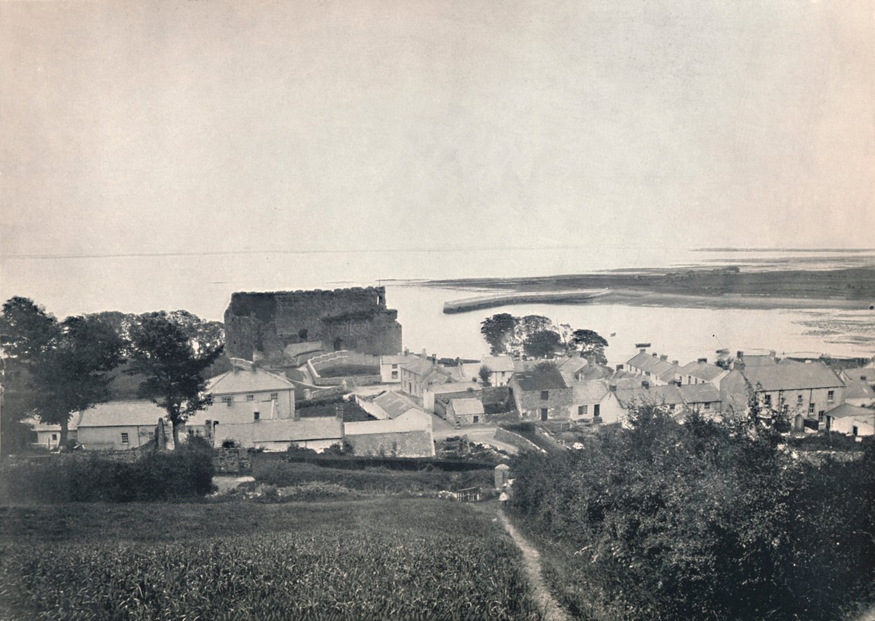 Carlingford - Visar ruinerna av Carlingford Castle, 1895 av Unbekannt