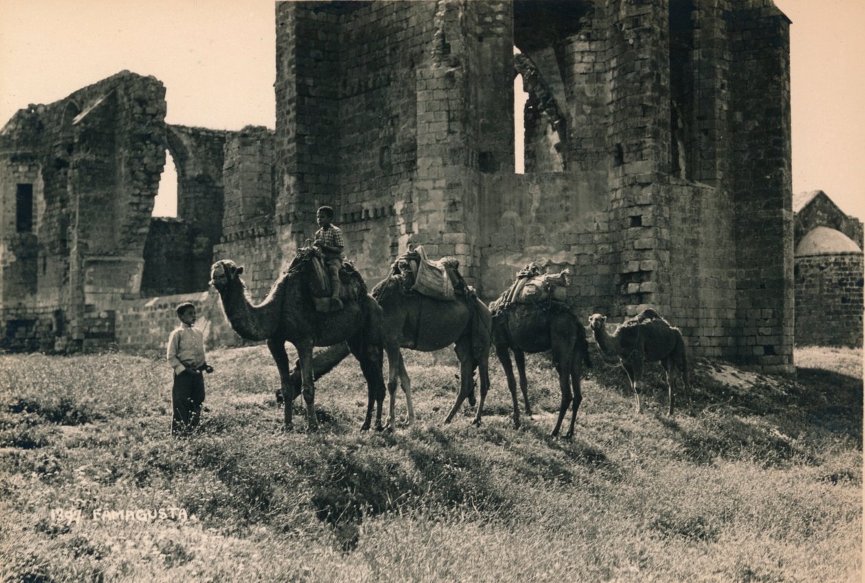 Karmelitkyrkor och armeniska kyrkor vid Martinengo Bastion, Famagusta, norra Cypern, 1936 av Unbekannt