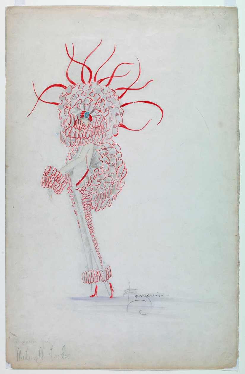 Carnation Girls, Midnight Frolic, för Ziegfeld Follies, 1921 av Unbekannt