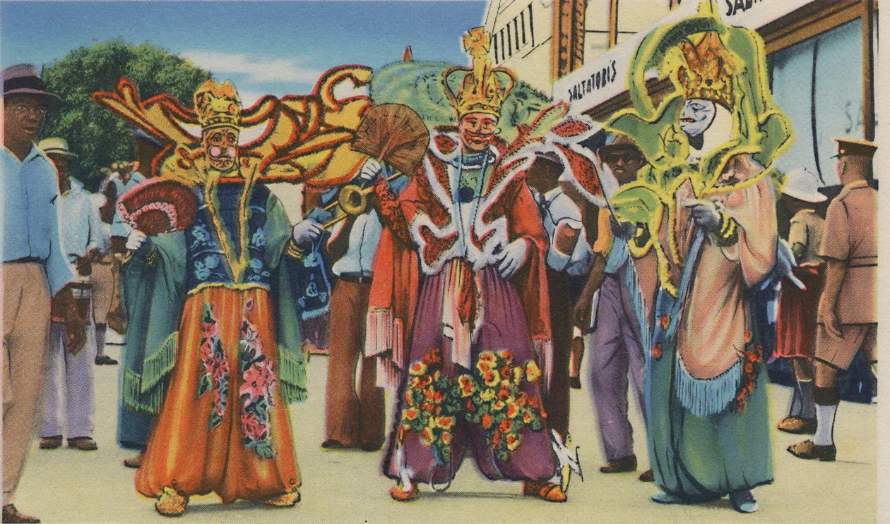 Carnival, Trinidad, B.W.I., c1940-talet. av Unbekannt