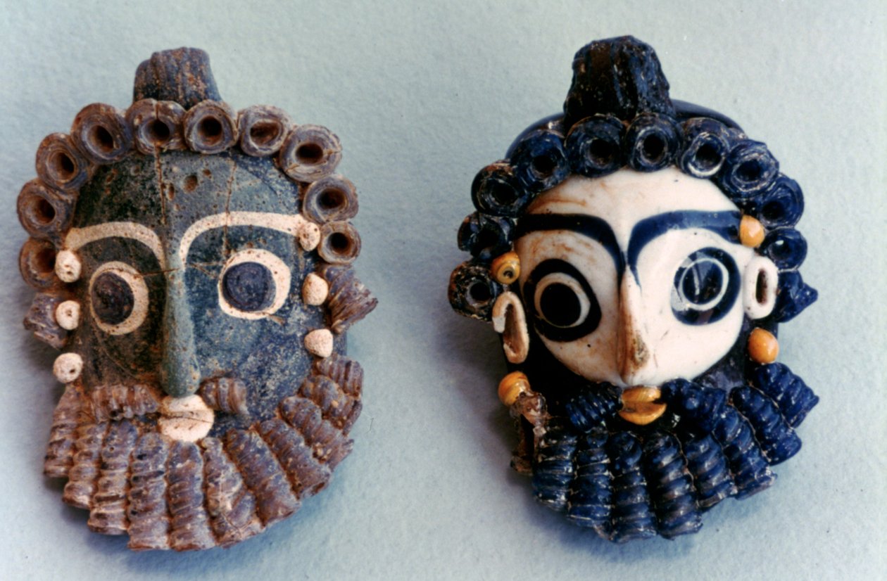 Karthagiska masker, Tunisien, 300-talet f.Kr av Unbekannt