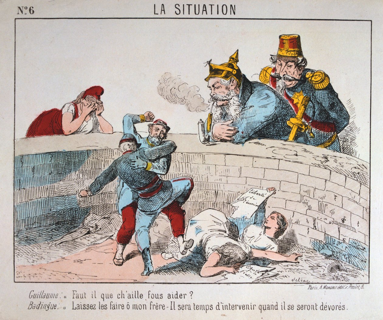 Tecknad film, Paris kommun, 1871. av Unbekannt