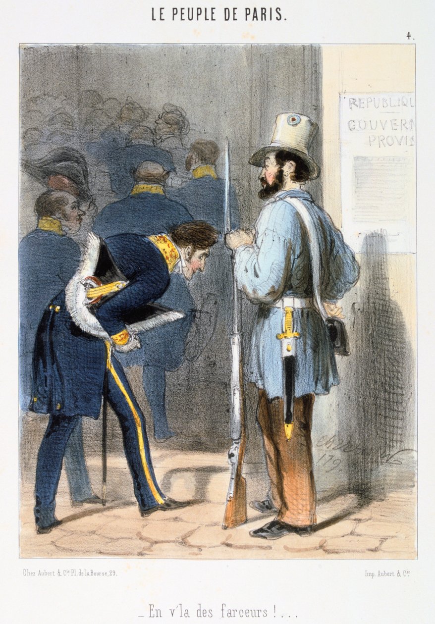 Tecknad film om Pariskommunen, 1870-talet. av Unbekannt