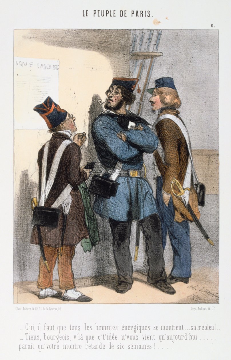 Tecknad film om Pariskommunen, 1870-talet. av Unbekannt