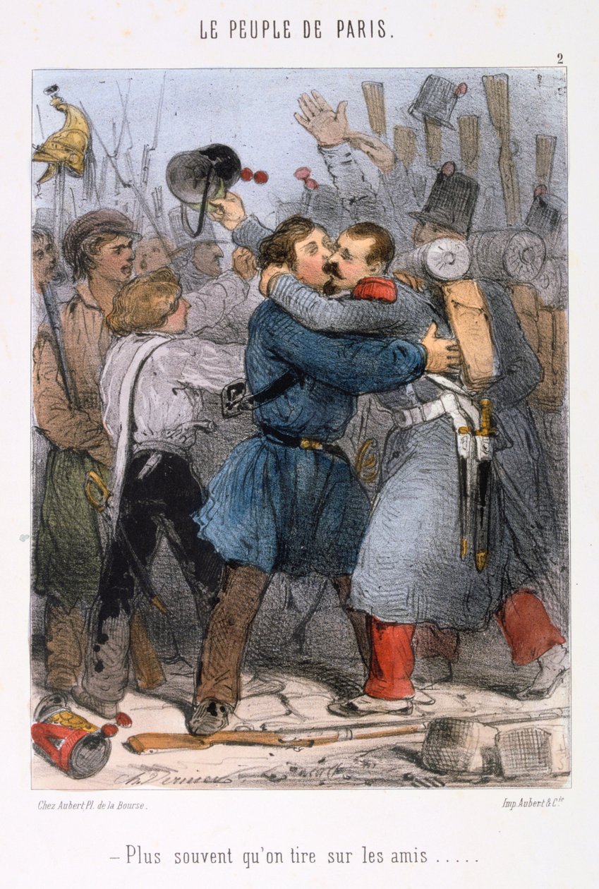 Tecknad film om Pariskommunen, 1870-talet. av Unbekannt