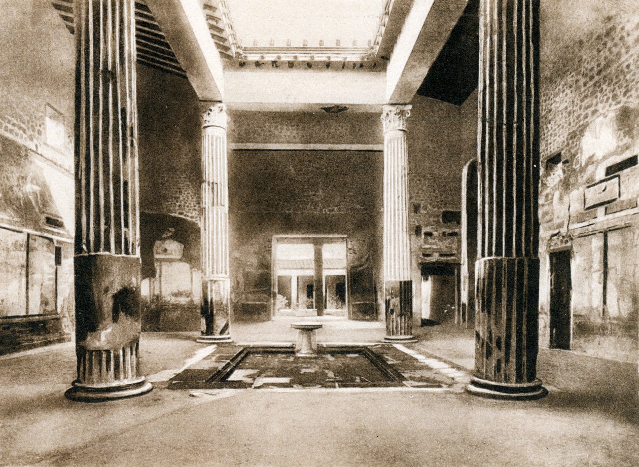 Silverbröllopets hus, Pompeji, Italien, ca 1900-talet av Unbekannt