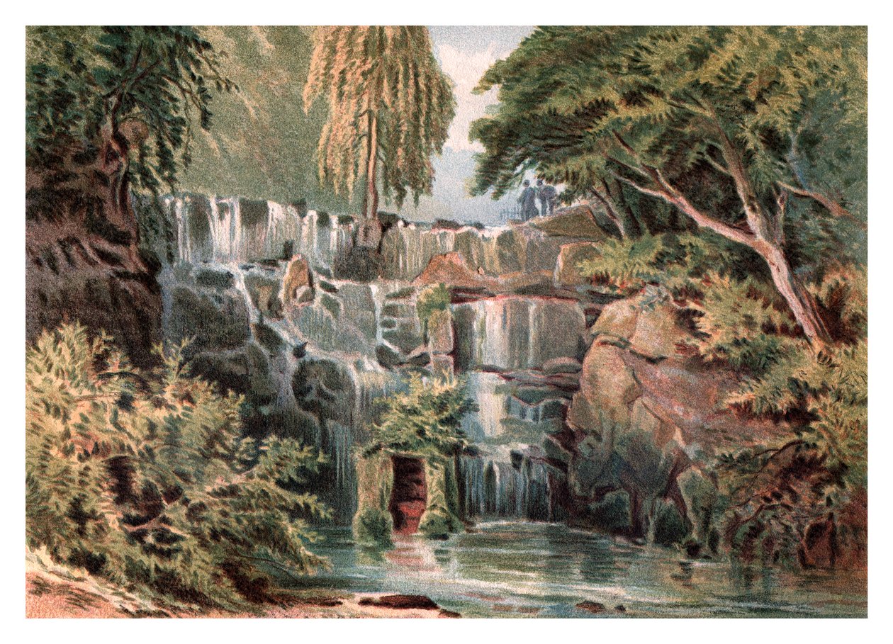 Cascade at Virginia Water, 1880 av Unbekannt