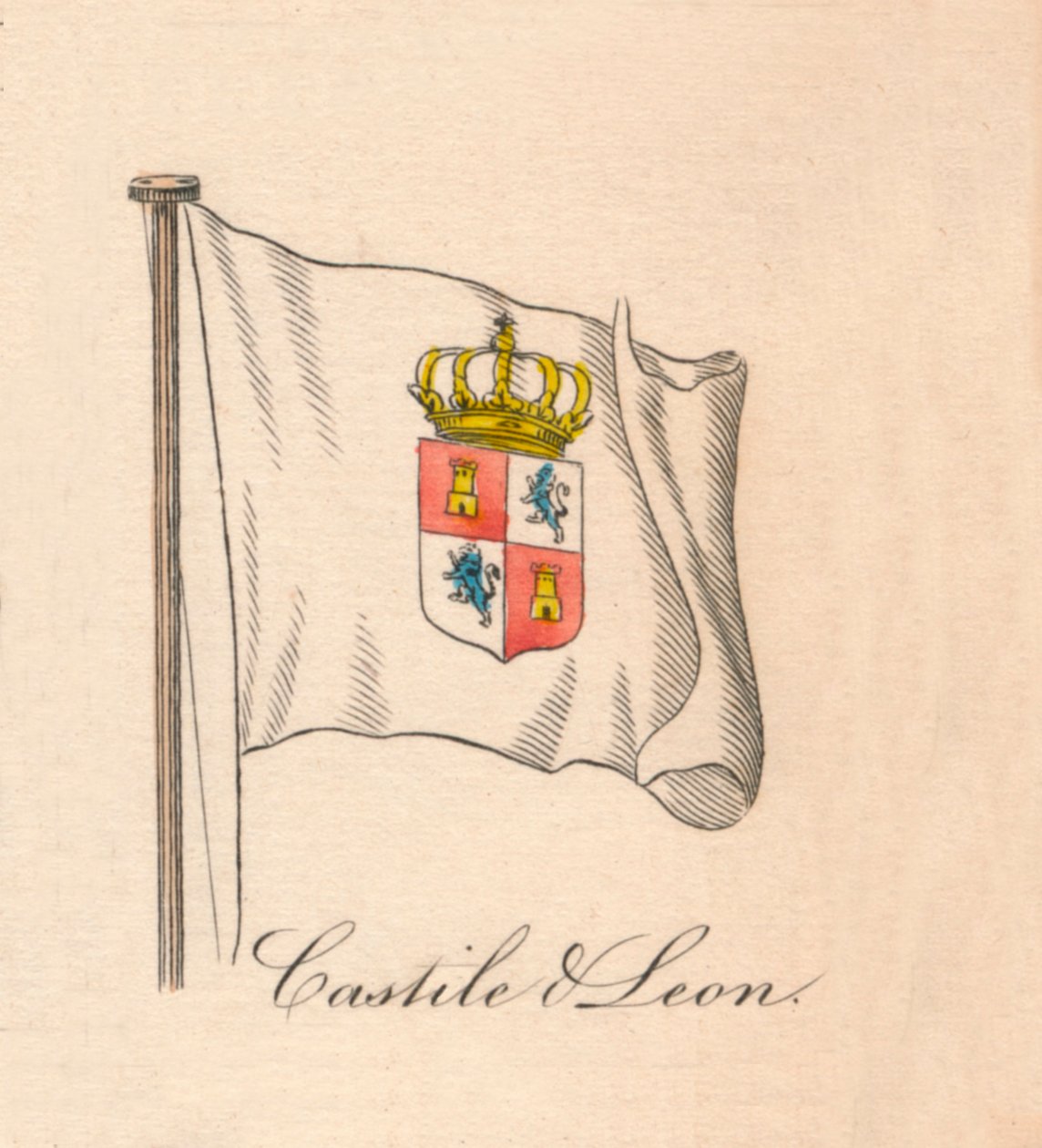 Kastilien och León, 1838 av Unbekannt