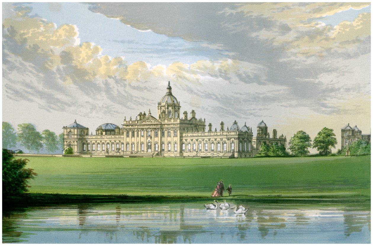 Castle Howard, Yorkshire, hem för Earl of Carlisle, c1880 av Unbekannt