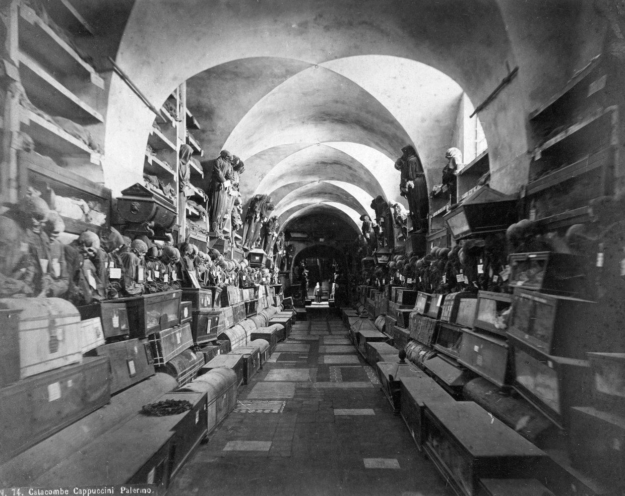 Kapucinernas katakomber, Palermo, Italien, c1910-talet av Unbekannt