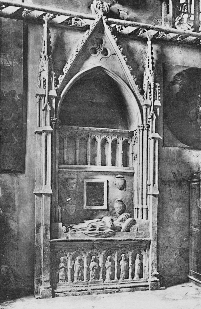 Cathédrale DAvignon. - Graven av påven Benedicte XII, c1925 av Unbekannt
